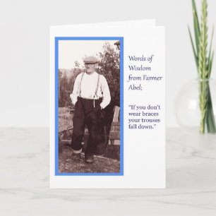 Vintage humor Farmer Abel card