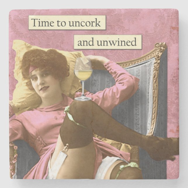 Vintage Humour Coaster (Front)