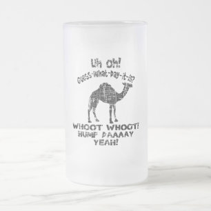 Vintage Hump Day Camel Frosted Beer Mug