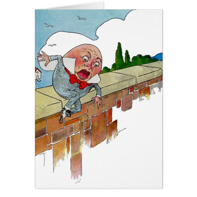 Vintage Humpty Dumpty Nursery Rhyme Illustration (Front)