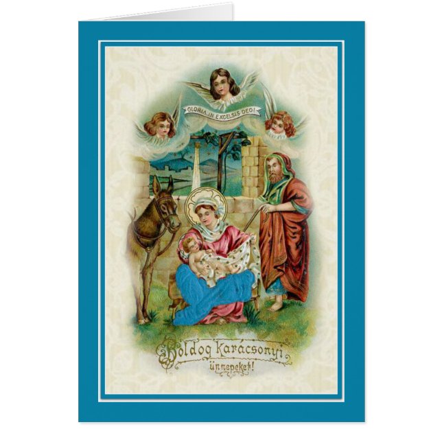 Vintage Hungarian Christmas Nativity (Front)