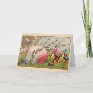 Vintage Hungarian Húsvéti üdvözlet Easter Card