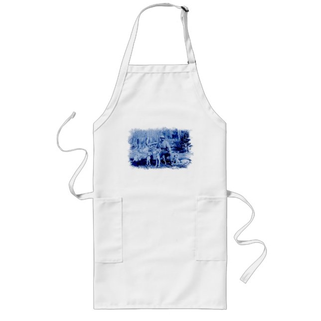 Vintage Hunter With Dogs Apron (Front)