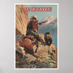 Vintage Hunting Art Western Sports Poster Wall