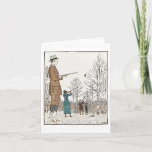 Vintage Hunting Card