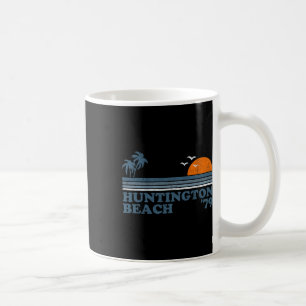Vintage Huntington Beach California Retro Surfing Coffee Mug