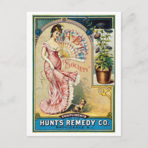 Vintage Hunt's Remedy Company Advertisement Postcard