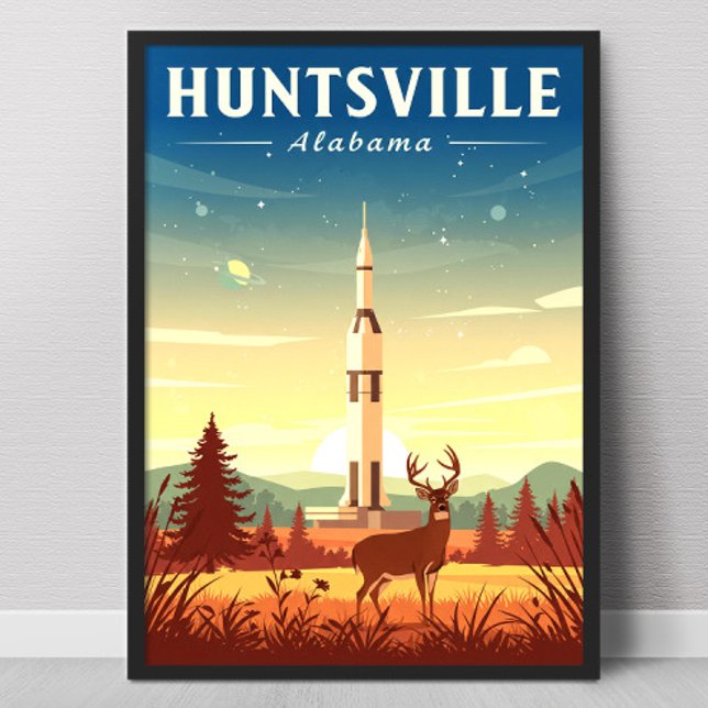 Vintage Huntsville Alabama Poster (Creator Uploaded)