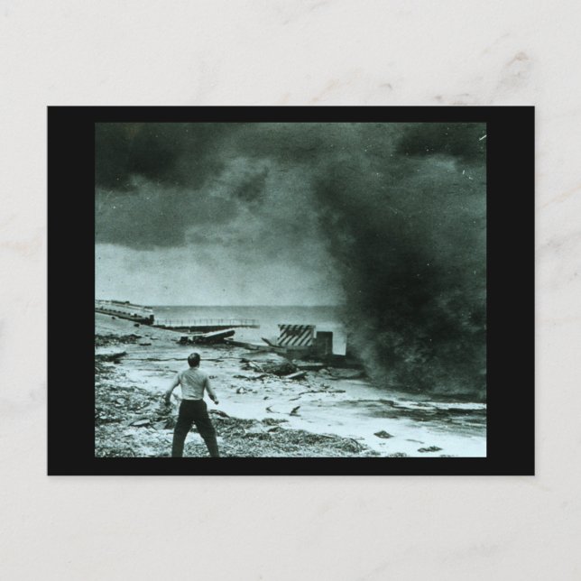 Vintage Hurricane Wave Postcard (Front)