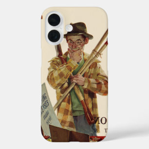 Vintage Husband and Wife with Gardening Tools iPhone 16 Case