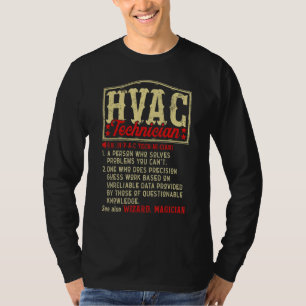 Vintage HVAC Technician Definition HVAC Tech AC Re T-Shirt