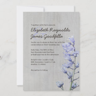 Vintage Hyacinth Wedding Invitations