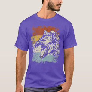 Vintage Hyaena Wild Animals Africa Safari Animal H T-Shirt