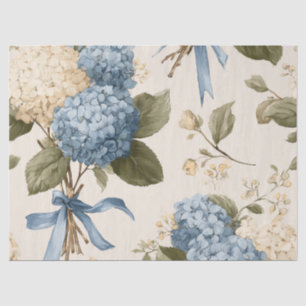 Vintage Hydrangea Bouquet Pattern Tissue Paper