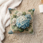 Vintage Hydrangea Floral on Burlap