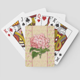 Vintage Hydrangeas Playing Cards