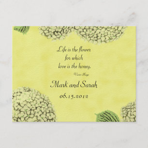 Vintage Hydrangeas RSVP Card