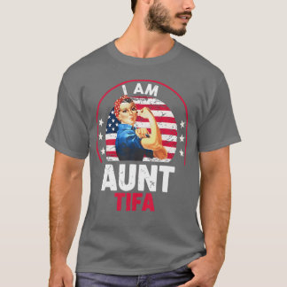 Vintage I Am Auntifa WomanS Girl Auntifa America F T-Shirt