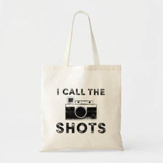 Vintage I call the Shots Camera Graphic Tote Bag