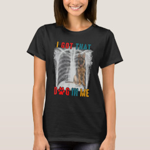 Vintage I Got Cute Dog Halloween X ray German Shep T-Shirt