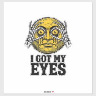 Vintage I Got My Eyes Funny Halloween Shirt Design