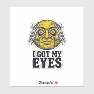 Vintage I Got My Eyes Funny Halloween Shirt Design