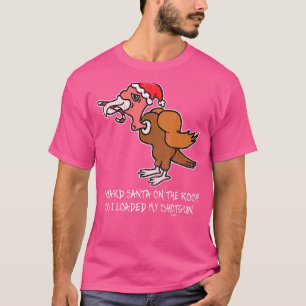 Vintage I Heard Santa On The Roof Turkey anti Chri T-Shirt