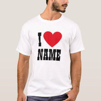 Vintage I Heart Name  T-Shirt