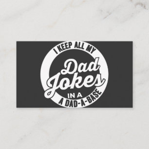 Vintage I Keep All My Dad Jokes In A Dad A Base Bu Enclosure Card