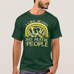 Vintage I Like Bears and Maybe 3 People T-Shirt