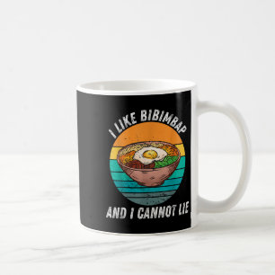 Vintage I Like Bibimbap And I Cannot Lie Retro Bib Coffee Mug