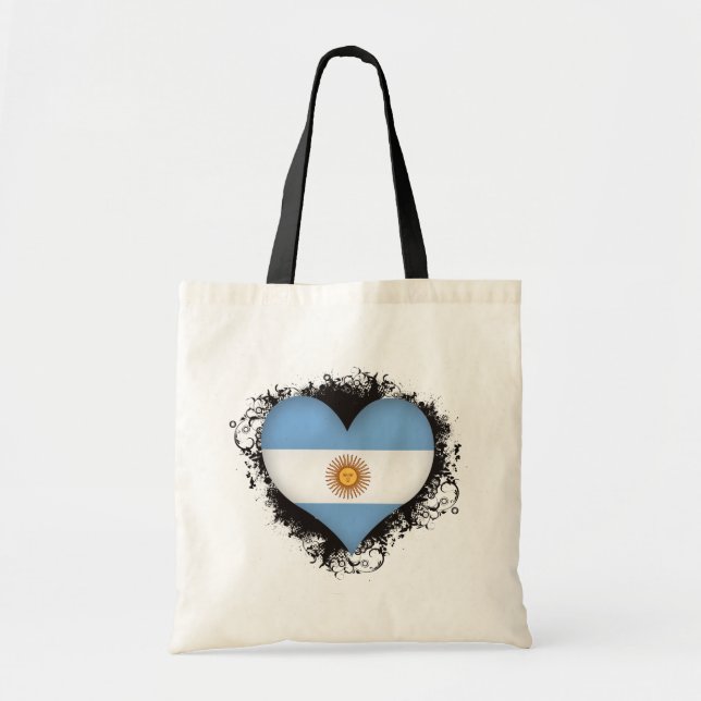 Vintage I Love Argentina Tote Bag (Front)