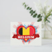 Vintage I Love Belgium Postcard (Standing Front)