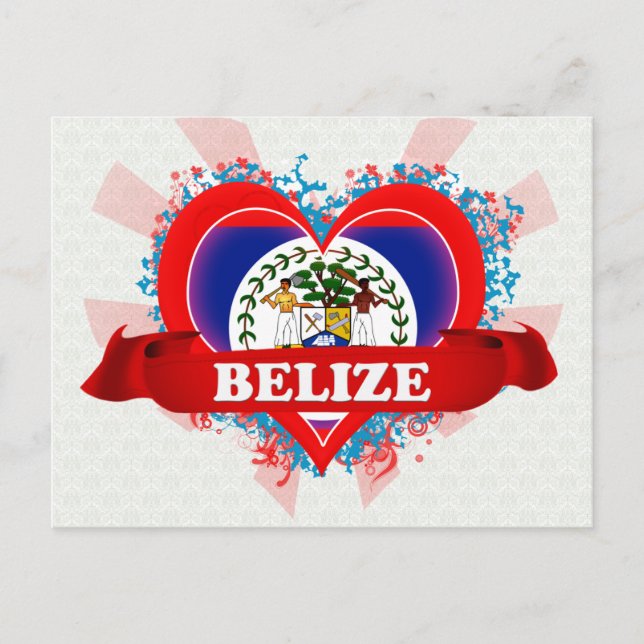 Vintage I Love Belise Postcard (Front)