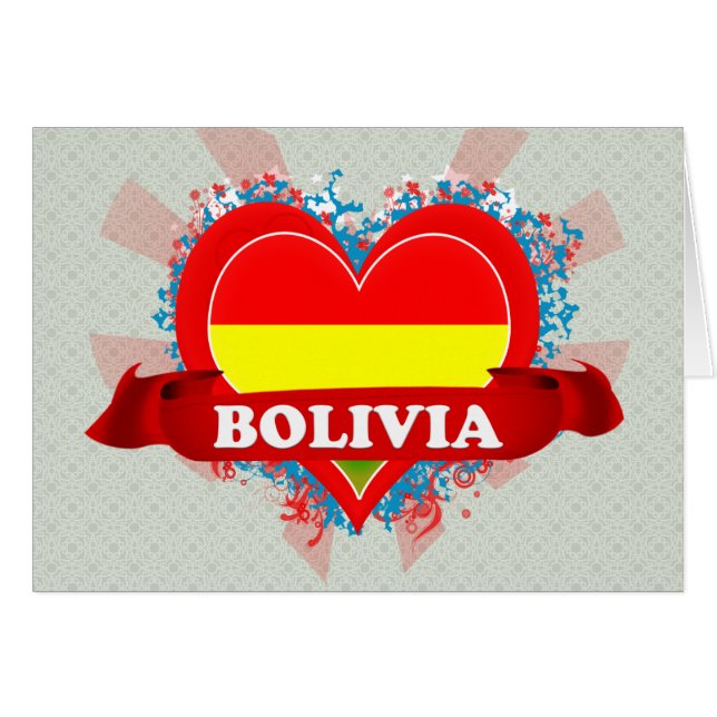 Vintage I Love Bolivia (Front Horizontal)