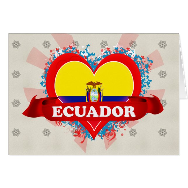 Vintage I Love Ecuador (Front Horizontal)