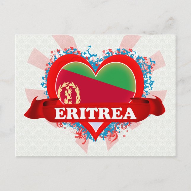 Vintage I Love Eritrea Postcard (Front)