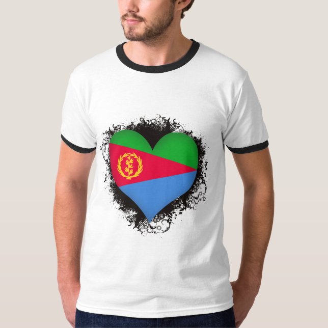 Vintage I Love Eritrea T-Shirt (Front)