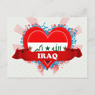 Vintage I Love Iraq Postcard