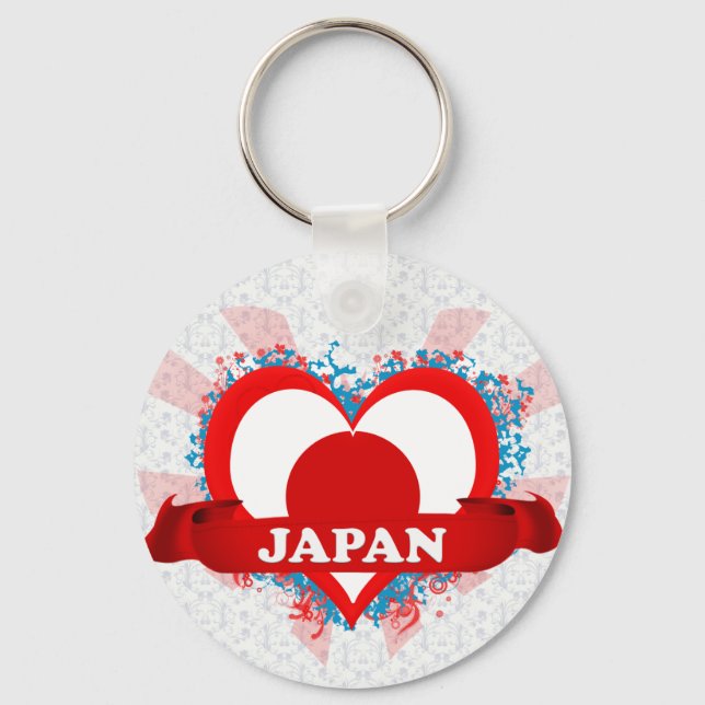 Vintage I Love Japan Key Ring (Front)