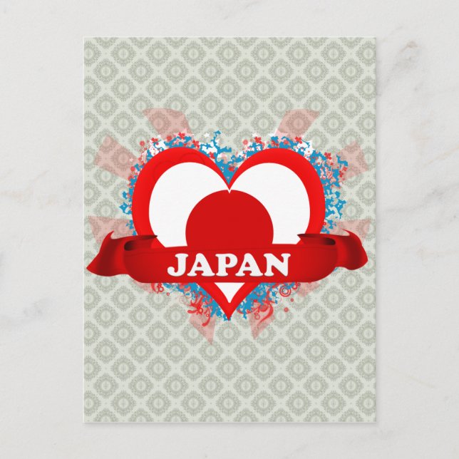 Vintage I Love Japan Postcard (Front)
