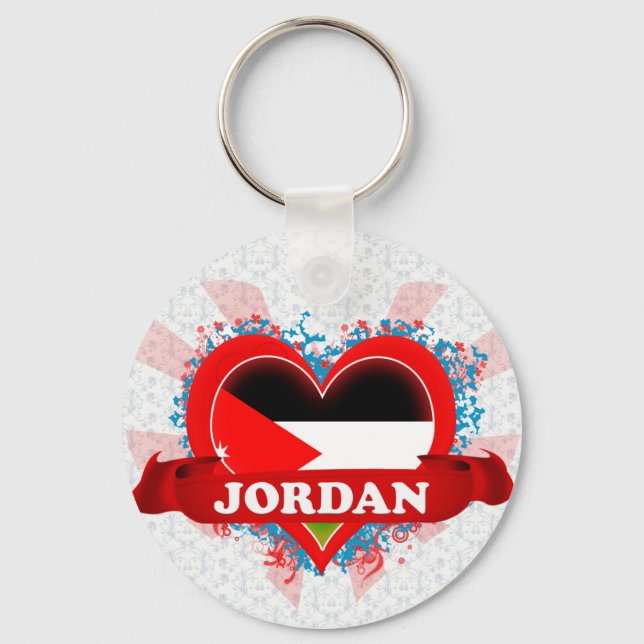 Vintage I Love Jordan Key Ring (Front)