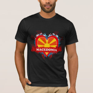 Vintage I Love Macedonia T-Shirt