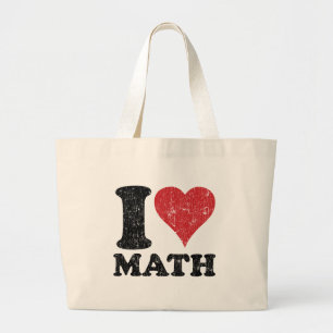 Vintage I Love Math Classic Tote Bag