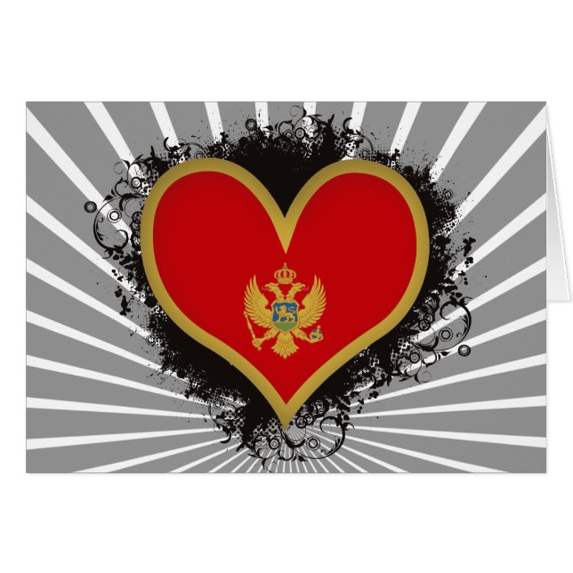 Vintage I Love Montenegro (Front Horizontal)