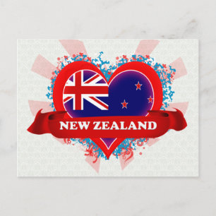 Vintage I Love New Zealand Postcard