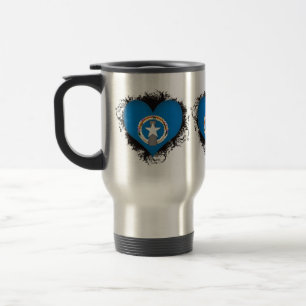 Vintage I Love Northern Mariana Islands Travel Mug