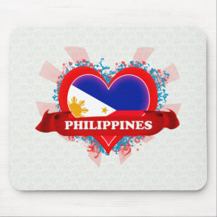 Vintage I Love Philippines Mouse Mat