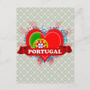 Vintage I Love Portugal Postcard