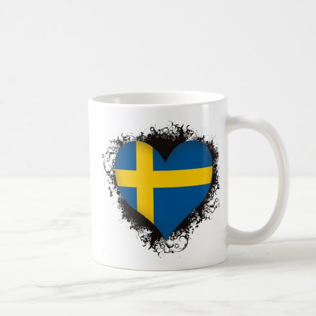 Vintage I Love Sweden Coffee Mug (Right)